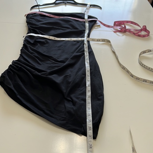 Alexander Wang NWT Side Ruched Compact Black Mini Dress Size S - Picture 5 of 15